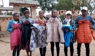 Juin 2019 : Opération blousons : 105 blousons achetés et distribués